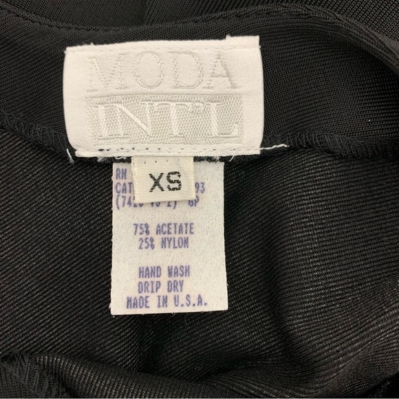 Vintage Moda International 90s Y2K Studded jeweled crystal Bodycon Mini Dress XS - Picture 10 of 16